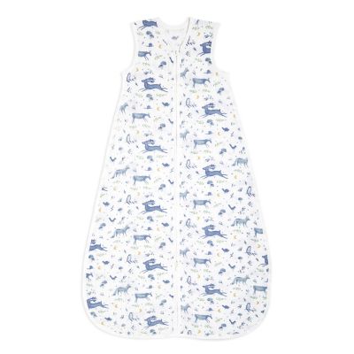aden + anais&reg; Woodland Animals Organic Cotton Sleep Sack in Blue