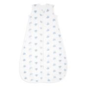 aden + anais&reg; Animal Kingdom Organic Cotton Sleep Sack in White/Blue