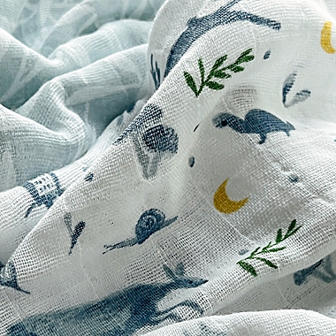 aden + anais&reg; Dream Woodland Creatures Organic Cotton Blanket in Blue. View a larger version of this product image.