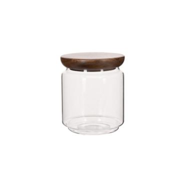 Terminologie Monet zich zorgen maken Our Table™ 38 oz. Glass Canister with Acacia Lid | Bed Bath & Beyond