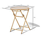 Alternate image 1 for Everhome&trade; Galveston Outdoor Folding Bistro Table in Natural