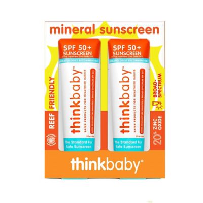thinkbaby&trade; 6 fl. oz. 2-Pack Safe Baby Mineral Sunscreen SPF 50+