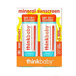thinkbaby™ 6 fl. oz. 2-Pack Safe Baby Mineral Sunscreen SPF 50+
