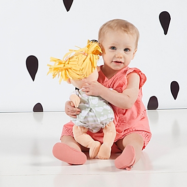 Manhattan Toy&reg; Baby Stella Soft Nurturing Baby Girl Doll with Blonde Hair. View a larger version of this product image.