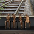 Alternate image 7 for Ridge Road D&eacute;cor 4-Piece Modern Musician Porcelain Sculpture Set in Copper
