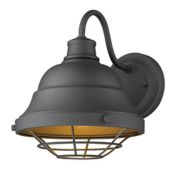 Golden Lighting Bartlett Outdoor Wall Sconce in Black