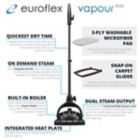 Alternate image 7 for Euroflex M2R Ultra Dry Steam Upright Floor Cleaner in Black