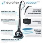 Alternate image 10 for Euroflex Vapour M4S Hybrid Steam Mop in Black