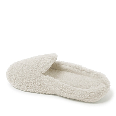 Nestwell&trade; Medium Cozy Teddy Sherpa Mule Women&#39;s Slippers in Ivory. View a larger version of this product image.