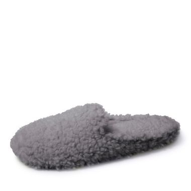 Nestwell&trade; Small Cozy Teddy Sherpa Mule Women's Slippers in Sharkskin. View a larger version of this product image.