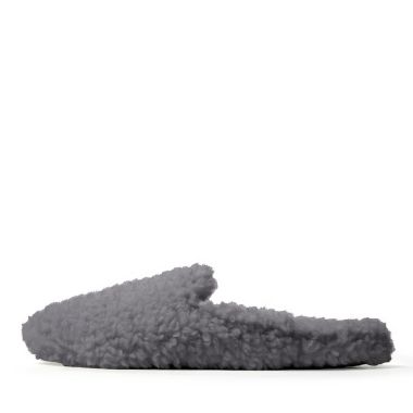 Nestwell&trade; Small Cozy Teddy Sherpa Mule Women's Slippers in Sharkskin. View a larger version of this product image.