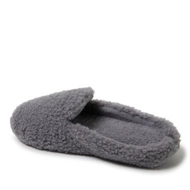 Nestwell&trade; Small Cozy Teddy Sherpa Mule Women's Slippers in Sharkskin. View a larger version of this product image.