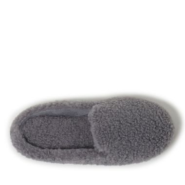 Nestwell&trade; Small Cozy Teddy Sherpa Mule Women's Slippers in Sharkskin. View a larger version of this product image.