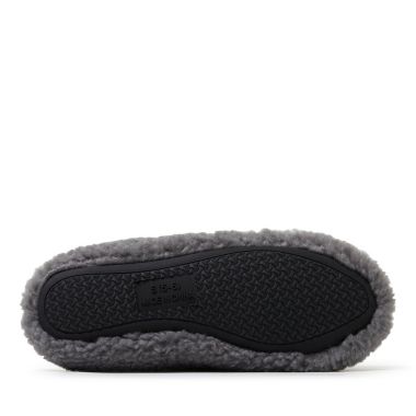 Nestwell&trade; Small Cozy Teddy Sherpa Mule Women's Slippers in Sharkskin. View a larger version of this product image.