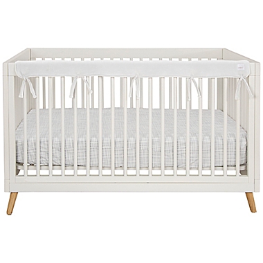 Trend Lab&reg; CribWrap&#153; Convertible Crib Long Narrow Rail Cover in White. View a larger version of this product image.