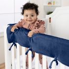 Alternate image 6 for Trend Lab&reg; CribWrap&trade; Wide Long Fleece Rail Cover in Navy