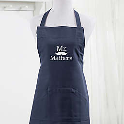 Better Together Personalized Embroidered Wedding Apron in Navy