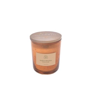 Bee & Willow&trade; Sunkissed Mandarin Medium Jar Candle with Lid. View a larger version of this product image.