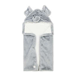 ever & ever™ Elephant Plush Hooded Towel in Grey