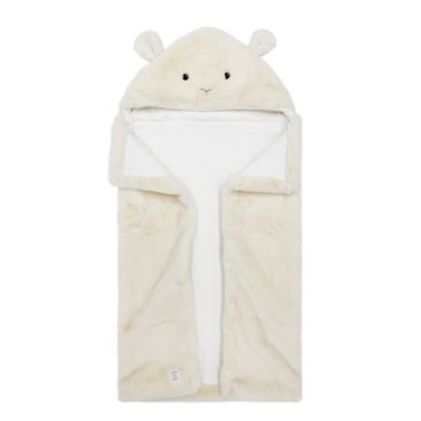 ever &amp; ever&trade; Lamb Plush Hooded Towel in Ivory. View a larger version of this product image.