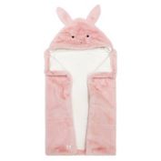 ever &amp; ever&trade; Bunny Plush Hooded Towel in Pink