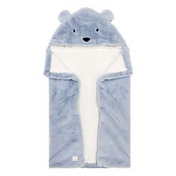 ever & ever™ Bear Plush Hooded Towel in Blue