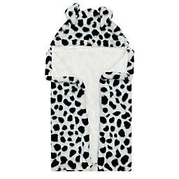 ever & ever™ Puppy Plush Hooded Towel in Black/White