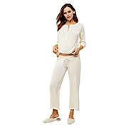 A Pea in the Pod&reg; Medium Wide Leg Ankle Length Lounge Maternity Pants in Birch