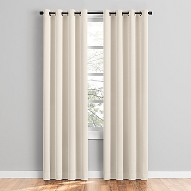 Simply Essential&trade; Conrad Corduroy 84-Inch Blackout Window Curtain Panel in Egret. View a larger version of this product image.