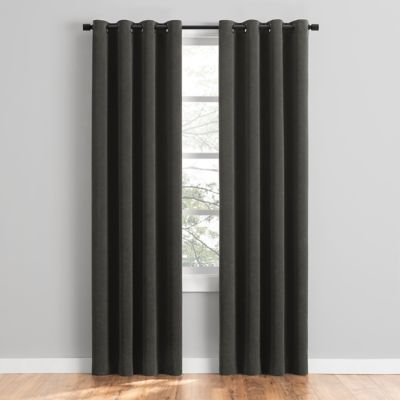 Simply Essential&trade; Conrad Corduroy 63-Inch Blackout Window Curtain Panel in Greystone