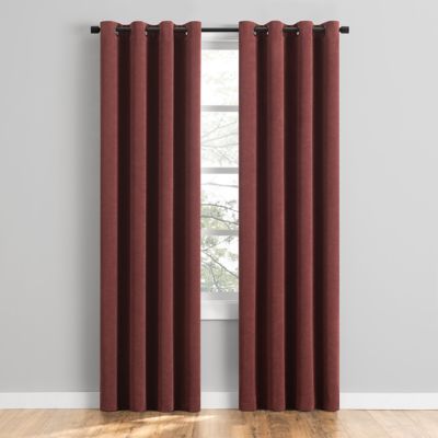 Simply Essential&trade; Conrad Corduroy 95-Inch Blackout Window Curtain Panel in Tawny Port