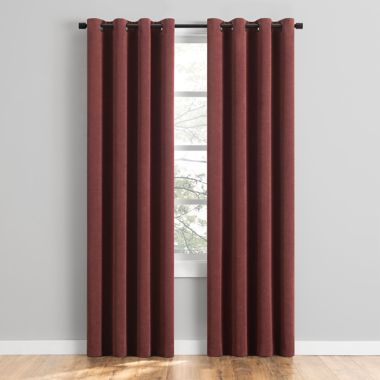 Simply Essential&trade; Conrad Corduroy 84-Inch Blackout Window Curtain Panel in Tawny Port. View a larger version of this product image.