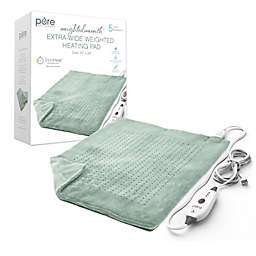 Pure Enrichment® WeightedWarmth™ Extra-Wide Weighted Heating Pad in Mint
