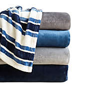 Nautica&reg; Solid Ultra Soft Plush Blanket