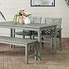 Alternate image 10 for Forest Gate Olive 4-Piece Outdoor Acacia Dining Set in Grey Wash