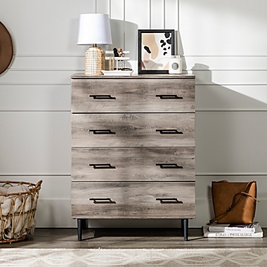 Forest Gate&trade; 40-Inch Modern 4-Drawer Dresser in Grey Wash. View a larger version of this product image.