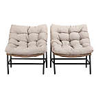Alternate image 0 for Forest Gate Wicker Papasan Patio Chairs in Natural (Set of 2)