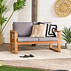 Alternate image 11 for Forest Gate Otto Acacia Wood Patio Loveseat with Cushions in Brown