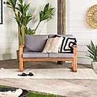 Alternate image 12 for Forest Gate Otto Acacia Wood Patio Loveseat with Cushions in Brown
