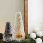 Alternate image 1 for UGG&reg; Balboa Faux Fur Decorative Tree in Charcoal
