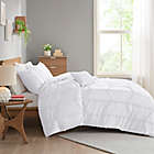 Alternate image 3 for Intelligent Design Jayla 4-Piece Ruffle Full/Queen Comforter Set in White
