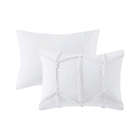 Alternate image 5 for Intelligent Design Jayla 4-Piece Ruffle Full/Queen Comforter Set in White