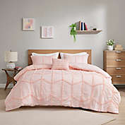 Intelligent Design Jayla 3-Piece Ruffle Twin/Twin XL Comforter Set in Pink