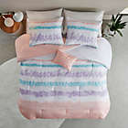Alternate image 3 for Intelligent Design Loriann 3-Piece Printed Seersucker Twin/Twin XL Comforter Set in Pink/Purple