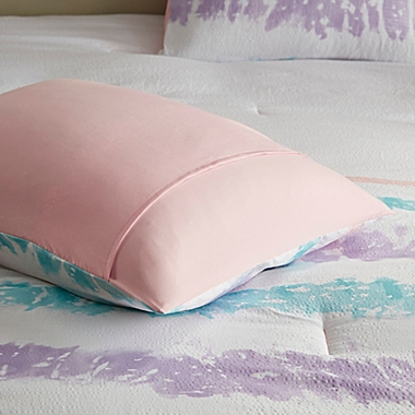 Intelligent Design Loriann 3-Piece Printed Seersucker Twin/Twin XL Comforter Set in Pink/Purple. View a larger version of this product image.