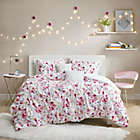 Alternate image 0 for Intelligent Design Laci 4-Piece Floral Printed Ruched Twin/Twin XL Comforter Set in Pink