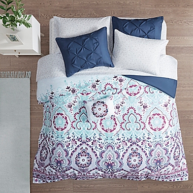 Intelligent Design Vinnie 6-Piece Reversible Twin XL Comforter Set in Purple. View a larger version of this product image.