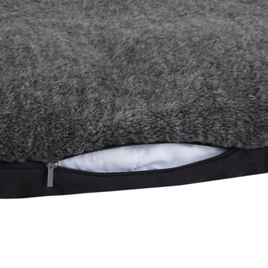 UGG&trade; Sherpa Melange Crash Pad in Charcoal. View a larger version of this product image.