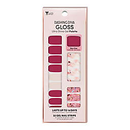 Dashing Diva GLOSS Ultra Shine Gel Palette Nail Strips in Berry Bloodstone