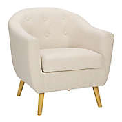 LumiSource&reg; Rockwell Accent Arm Chair in Cream